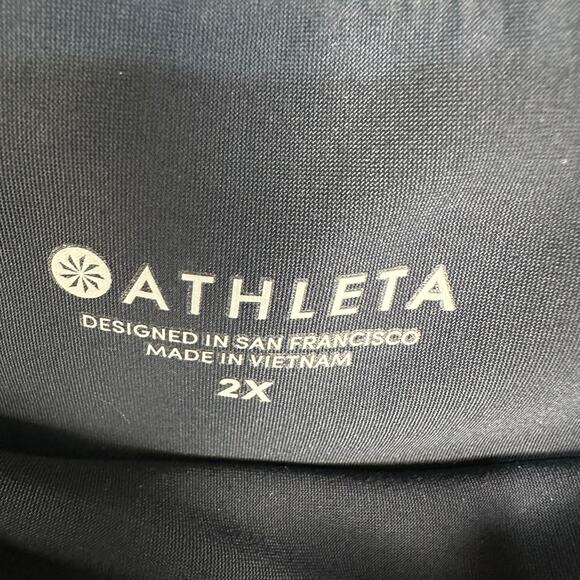 Athleta Steller Pants Womens 2X Navy Black Stretch Pockets Crop Active Trouser - Picture 7 of 14